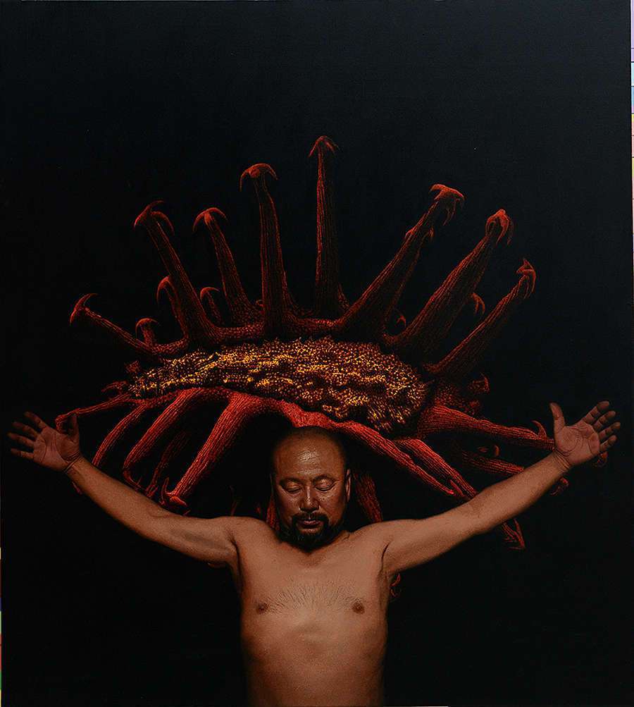 CangXinArt-006-100x90cm-2017-Soul-body-shown-100x90cm-2017-Cang-Xin