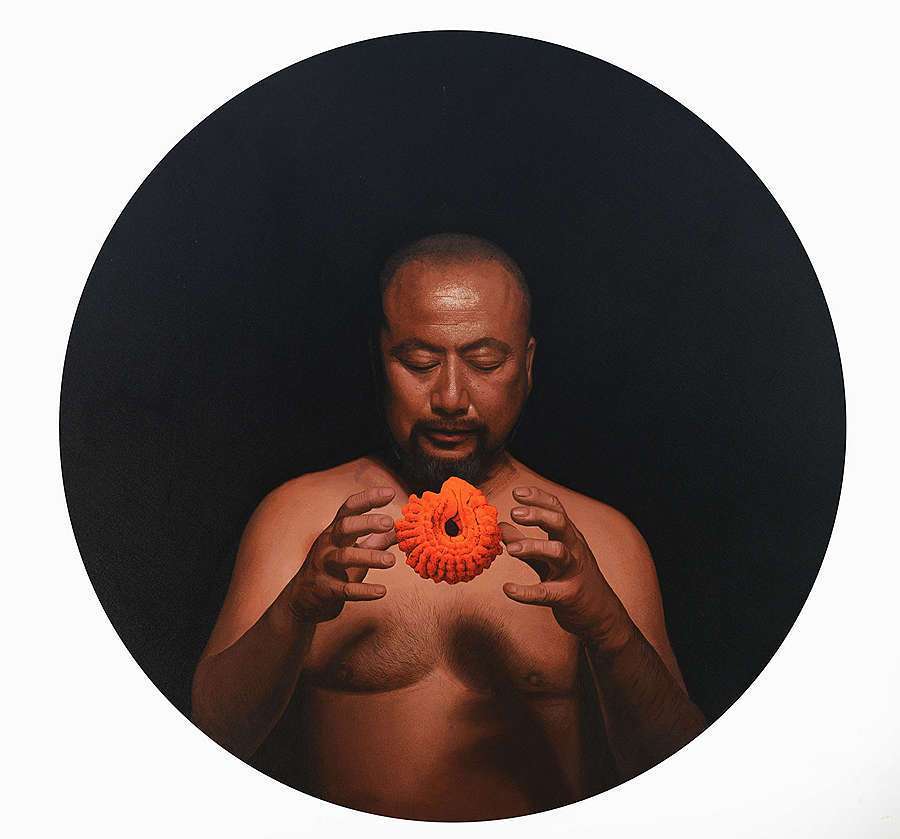CangXinArt-007-120x120cm-2016-Soul-body-shown-120x120cm-2016-Cang-Xin
